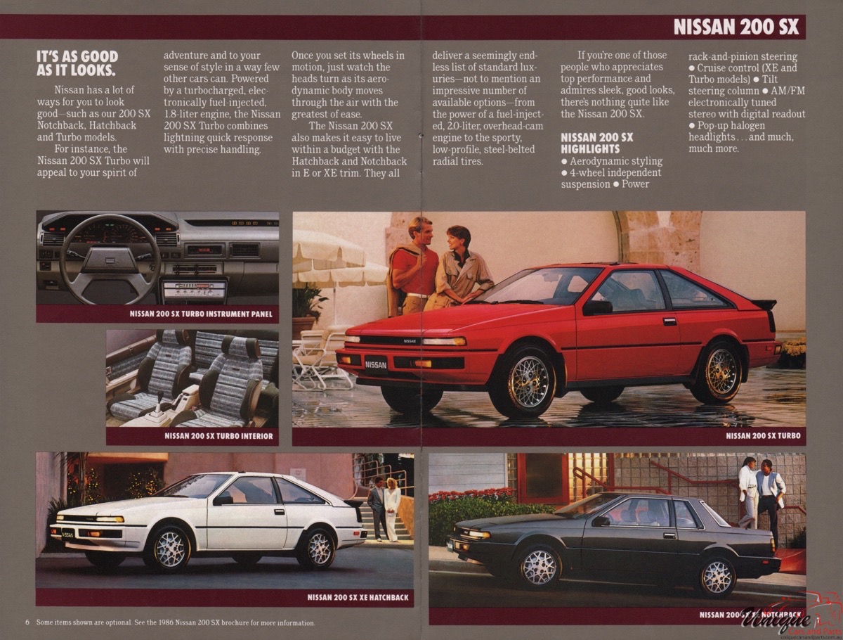 1987 Nissan Cars and Trucks Brochure Page 2